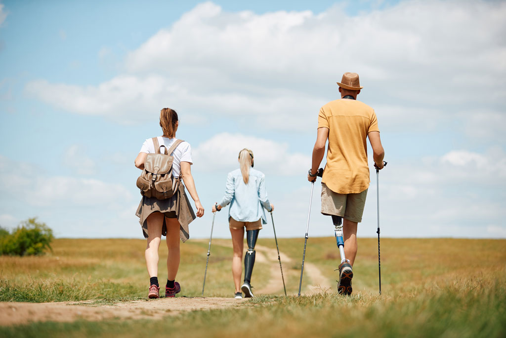 group of people walking together